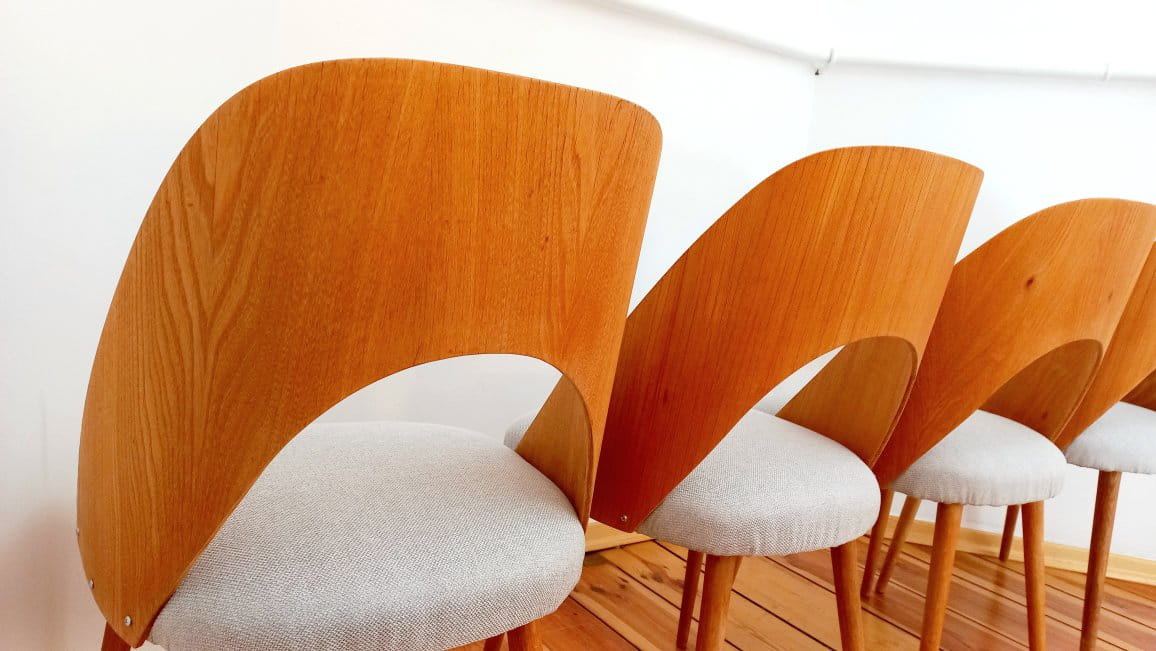 Czechoslovakian Chairs by A. Suman for Tatra Nabytok, 1960s, Set of 4