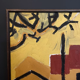 Oil on cardboard wood, France 1960 vintage