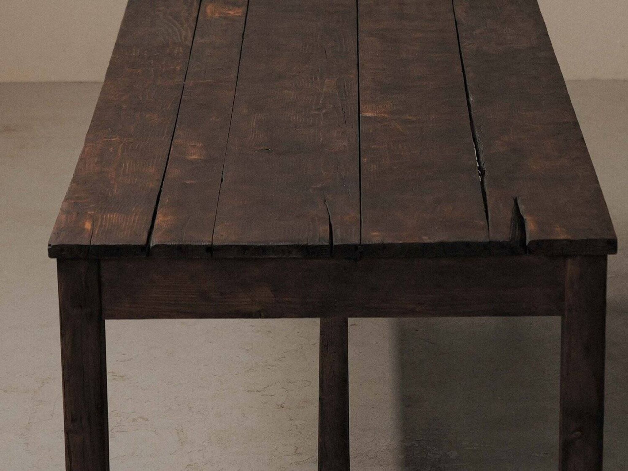 Table de ferme en pin massif, vers 1900