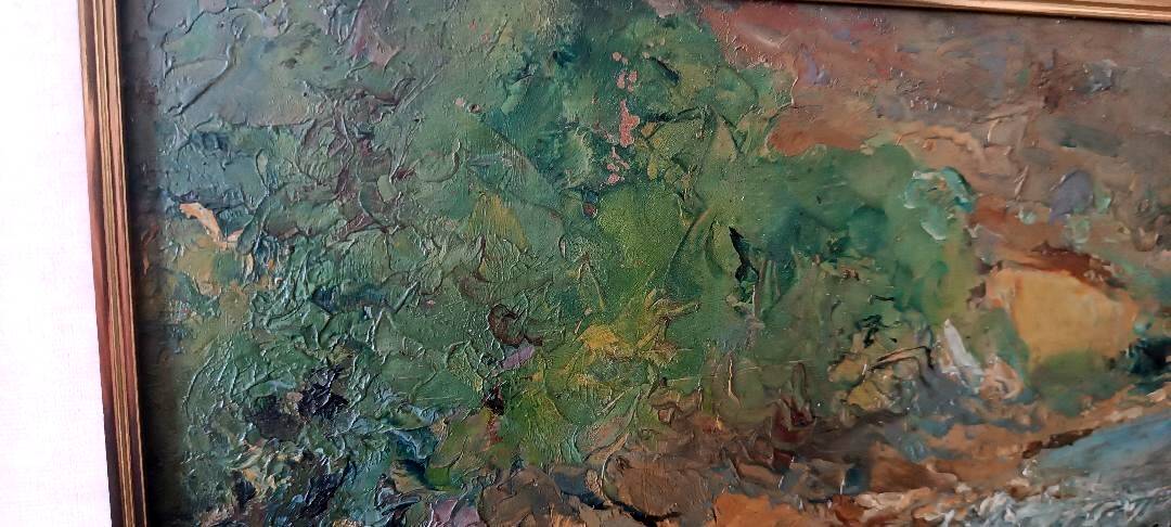 Oil painting on cardboard, dated and unsigned, late 19th century, Italian school