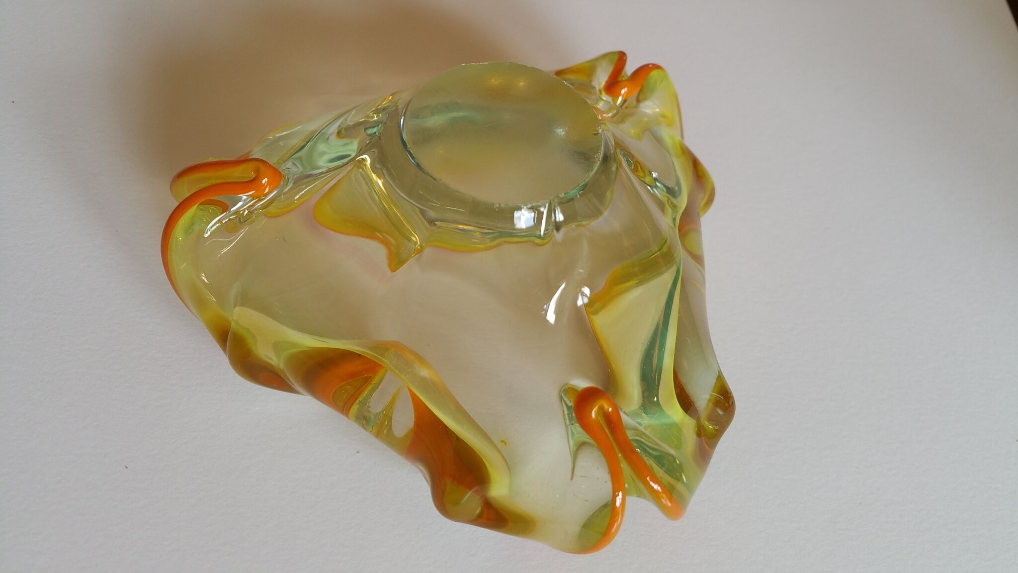 Murano two-tone ashtray