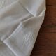 Pair of antique cotton damask napkins with AC monogram