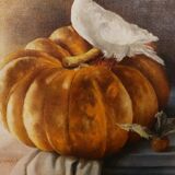 Oil on canvas signed-still life