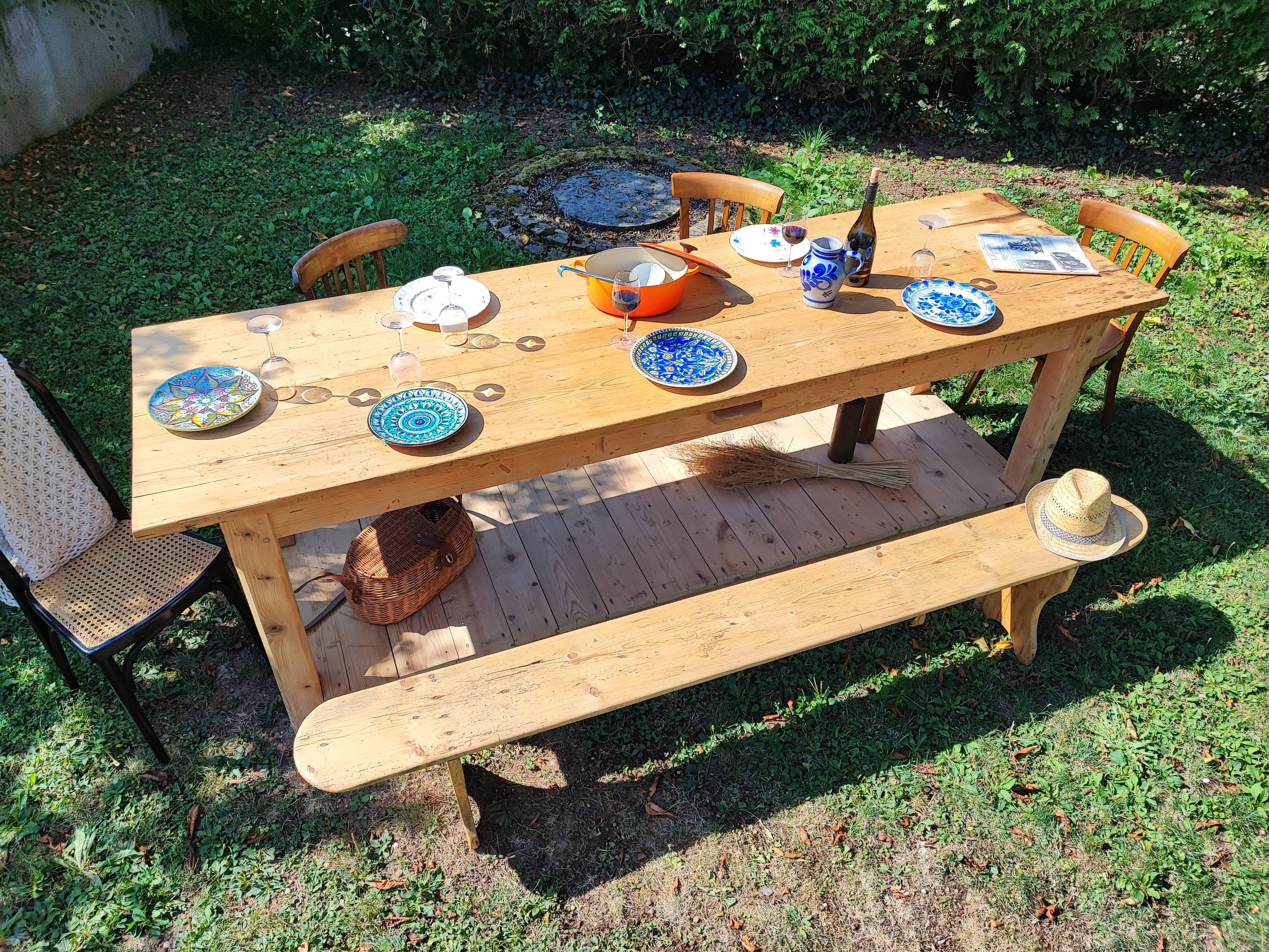 Old draper's table