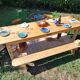 Old draper's table