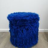 Electric blue chest pouf