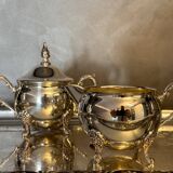 Silver-plated tea and coffee service with tray
