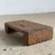 Tabouret d'appoint en teck asiatique blond