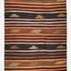 Brown & Red Striped Vintage Kilim Runner Rug, 79x299Cm