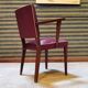 Fauteuil Bridge Stella 1950 bordeaux
