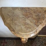 Console d'applique en bois doré