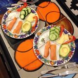 8 plates to Acapulco from Villeroy and Boch 1960 compartments