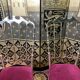 Pair of Italian chiavari chairs in solid brass