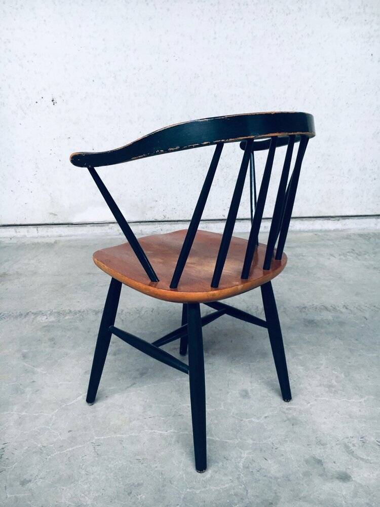 Set of Mid-Century Modern Fanett Armchairs, Denmark, 1950s