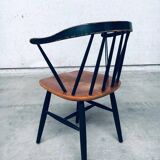 Set of Mid-Century Modern Fanett Armchairs, Denmark, 1950s