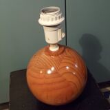 1980s pine ball lamp