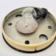 Pair of bakelite Bauhaus ceiling light or flush mounts, 1940s