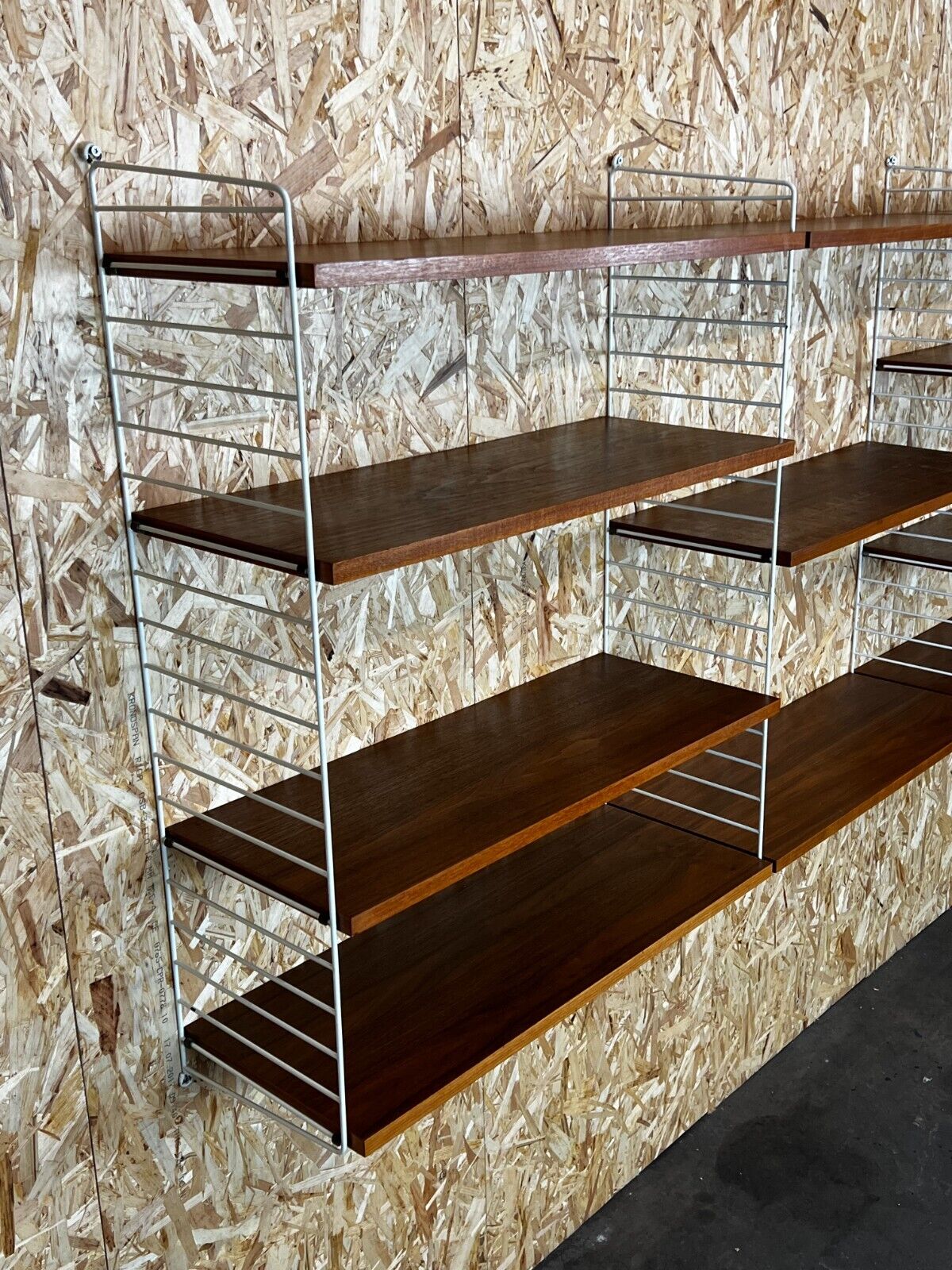 60s 70s teak string shelf module by Kajsa & Nils "Nisse" Strinning Sweden 60s