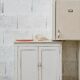 Furniture low white, top fir double door
