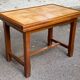 Farmhouse style solid wood and tile kitchen dining table
