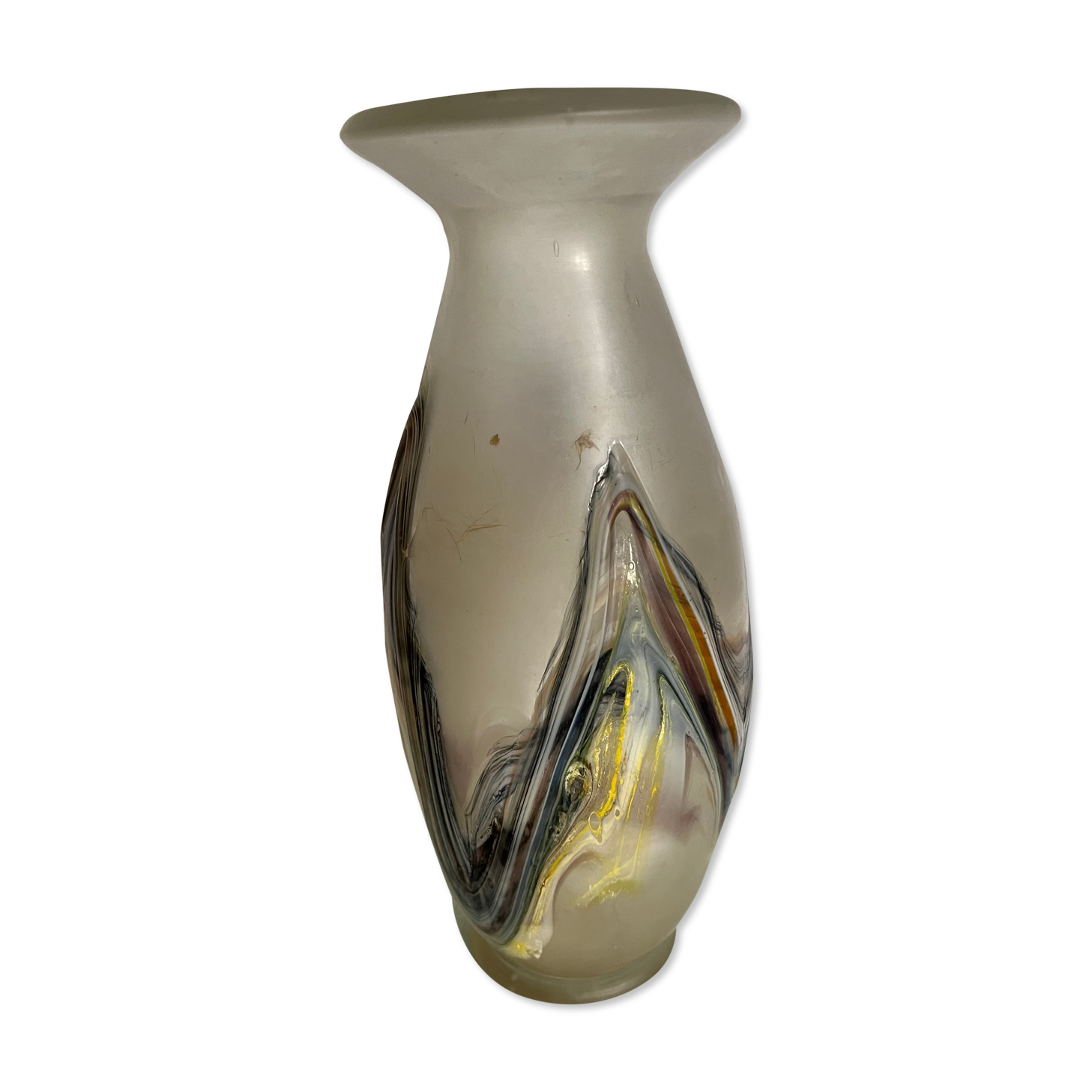 Glass paste vase 60s