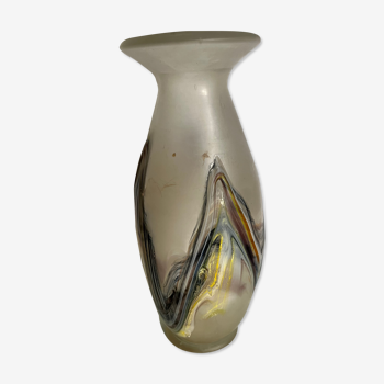 Glass paste vase 60s