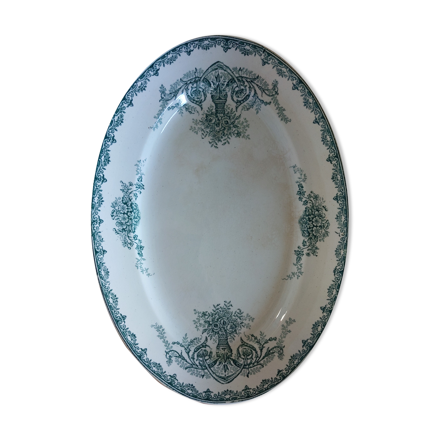 Vintage old dish land of iron Amandinoise