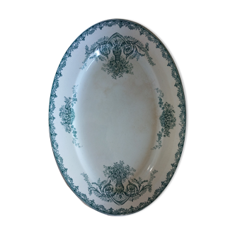 Plat ancien vintage terre de fer Amandinoise