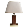 Hollywood Regency lamp by Schuytener leather