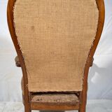 Louis Philippe 19th century Voltaire armchair ready to upholster