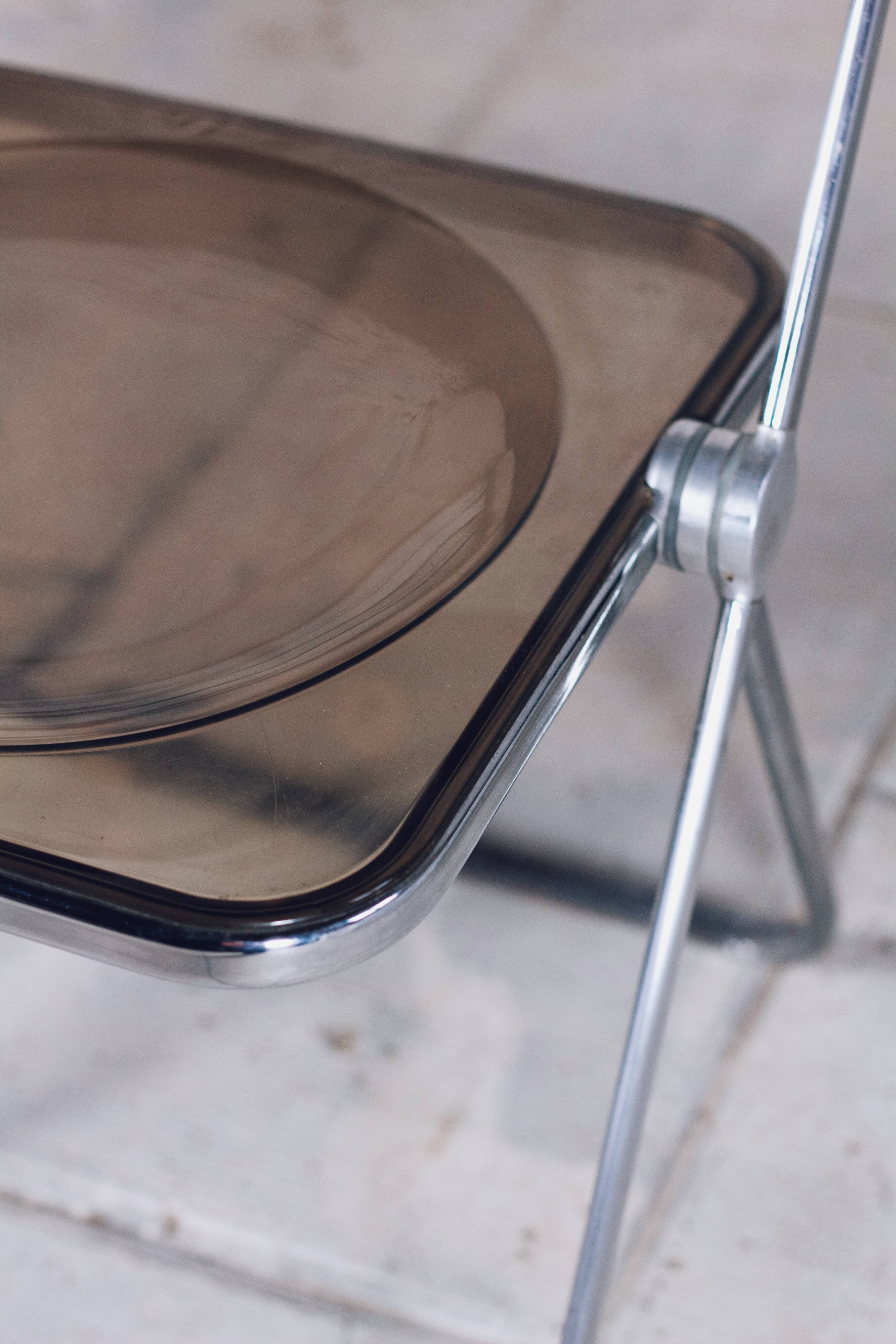 Plia folding chair by Giancarlo Piretti for Castelli, 1970