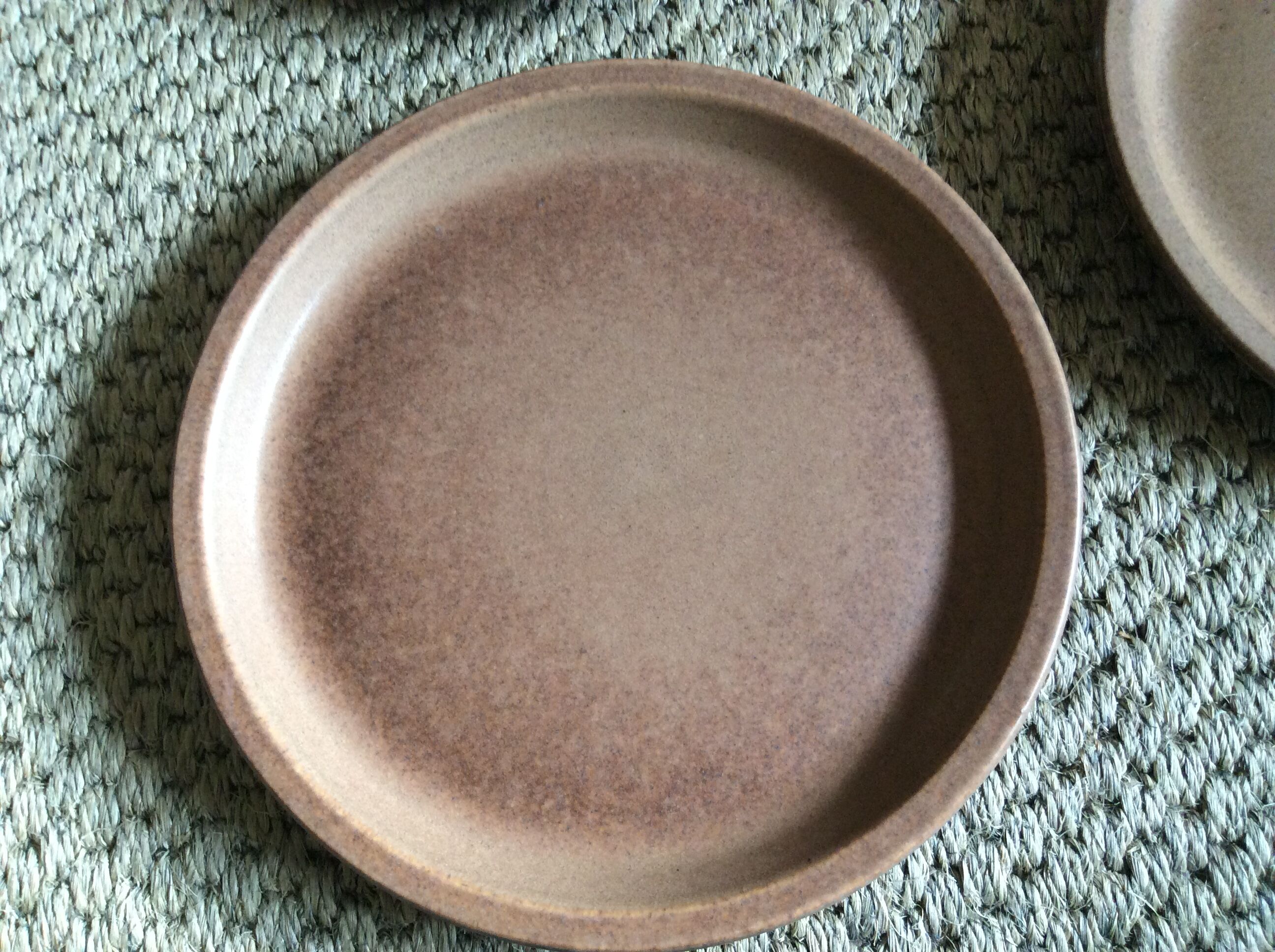 Series of 5 stoneware plates