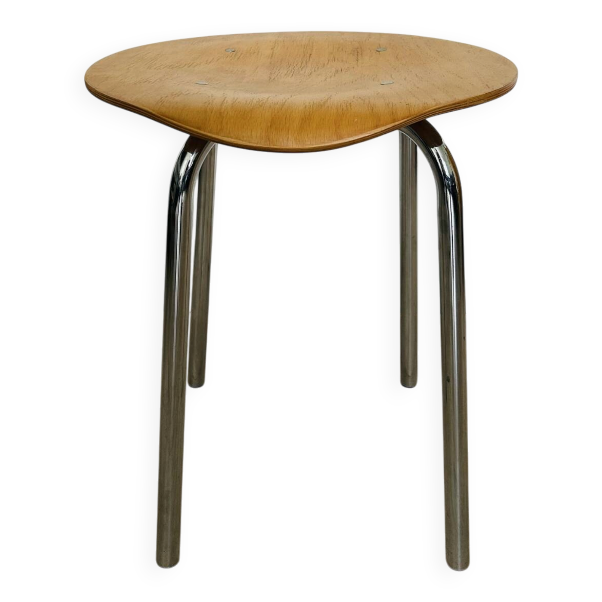 Vintage Wooden Ottoman by Kovona, Czechoslovakia 1970’s