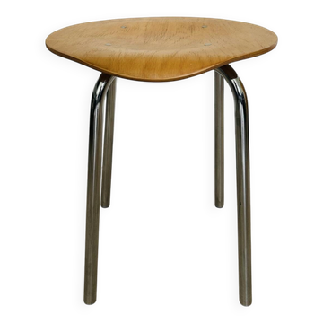 Vintage Wooden Ottoman by Kovona, Czechoslovakia 1970’s