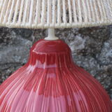 Bedside lamp and rope lampshade