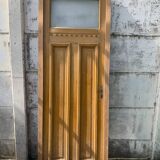 Porte de passage Art Déco en sapin patiné XX siècle