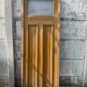 Art Deco passage door in patinated fir, 20th century