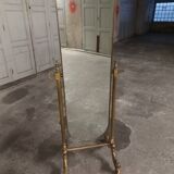 Psyche mirror in vintage gilded bronze