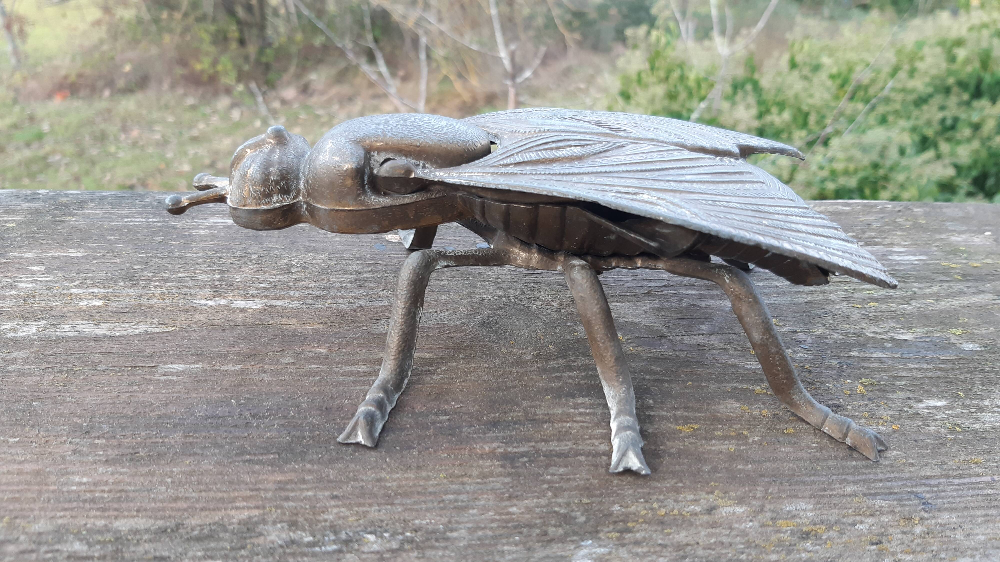 Brass fly ashtray
