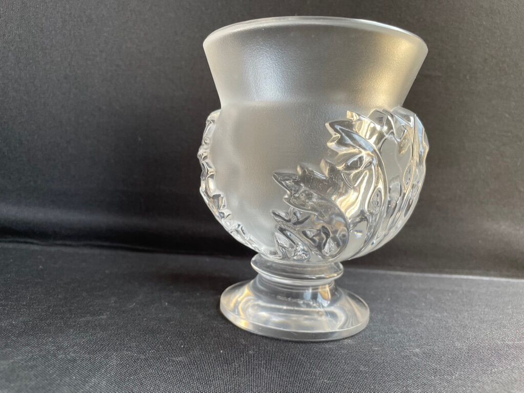 Vase signed Lalique France Saint Cloud model