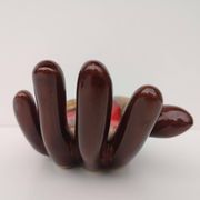 Vintage hand glazed ceramic ashtray