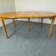Table à manger ronde extensible en chêne, design danois du milieu du siècle, années 1960