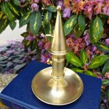 Cellar rat candle holder and brass extinguisher