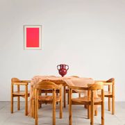 Table et 6 fauteuils brutalistes, Rainer Daumiller, Danemark, années 70