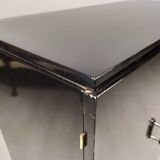 Modernist art deco black lacquered buffet