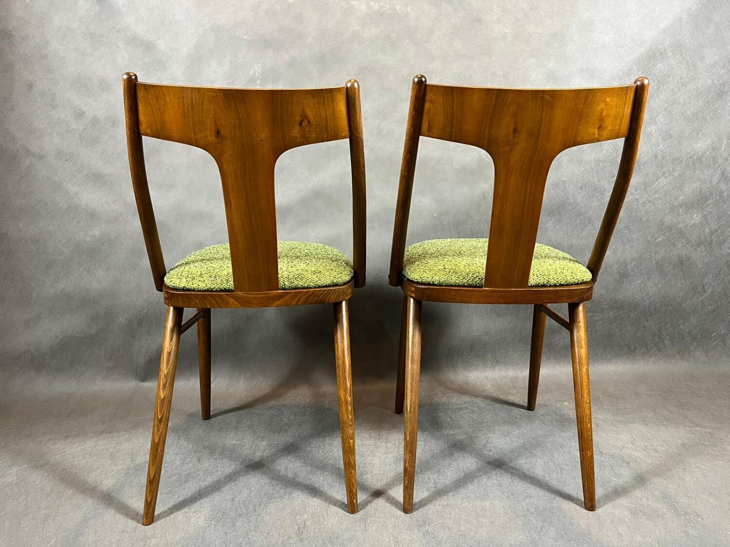 Set of 4 renovated vintage chairs, mier edition, czech vintage 1960s