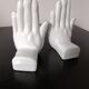 Pair of bookends vintage ceramic hands