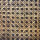 Table low rectangular rattan and caning