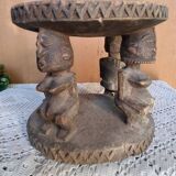 African art, tribal art, antique caryatid stool