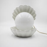 White shell lamp 70's